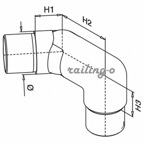 Adjustable elbow -  (left)