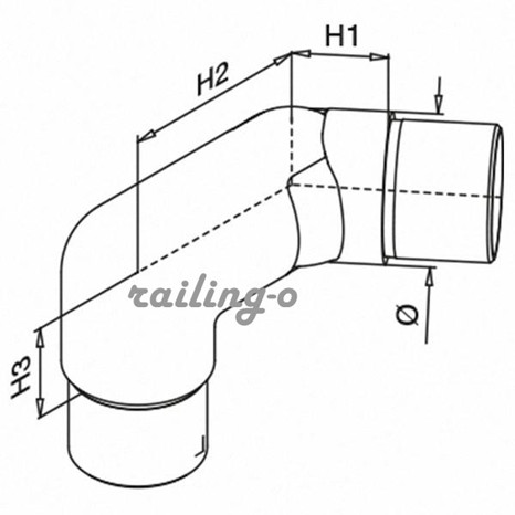 Adjustable elbow -  (right)