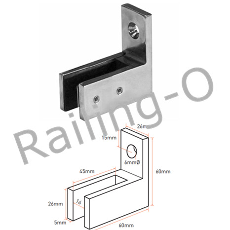 GLASS CLAMP WALL TIE SMALL