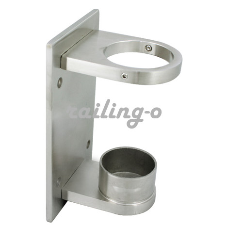 Rectangular Fascia Mount Bracket for Round Baluster Post