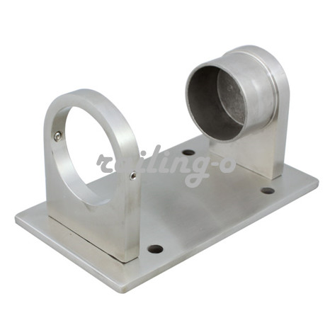 Rectangular Fascia Mount Bracket for Round Baluster Post