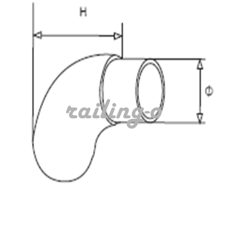 Stainless 90 degree Termination End Cap