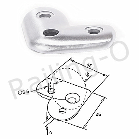 Handrail support-90° Curve Corner