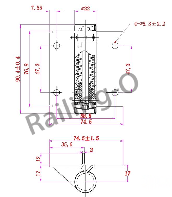 SPRING HINGE GLASS TO GLASS HINGES