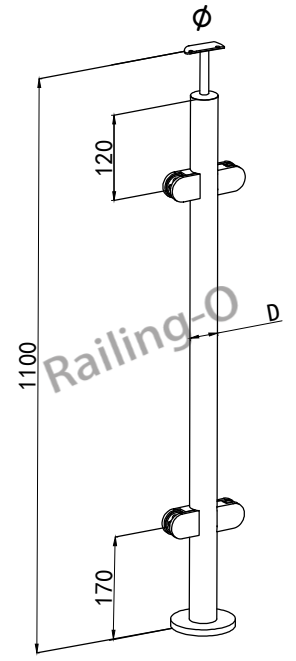 MIDDLE POST WITH SADDLE