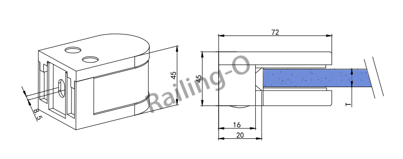 Large D 72x55x45mm Type With Plate