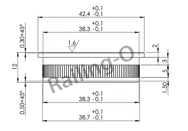 Easy hit tube end cap flat---soild