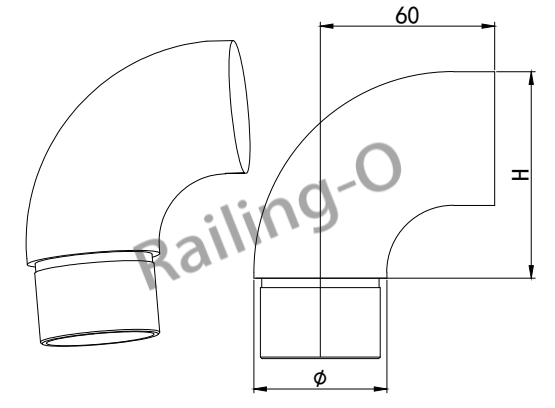 90° Tube End Cap