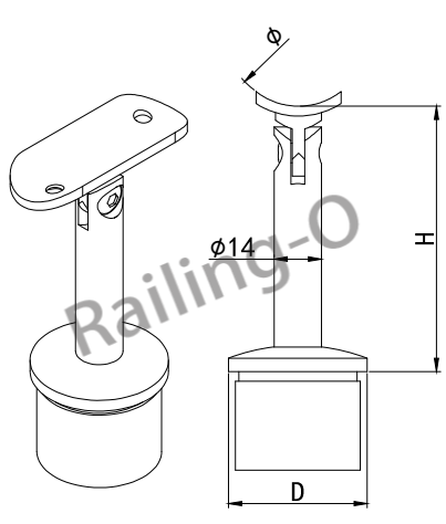 Handrail support