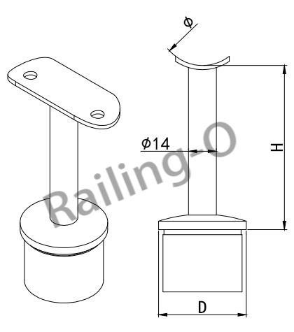 Handrail support