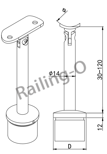 Handrail support