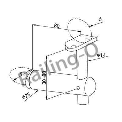 Wall Glass Bracket