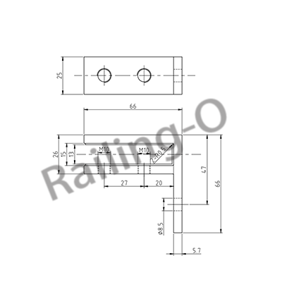 GLASS CLAMP 90˚ CORNER