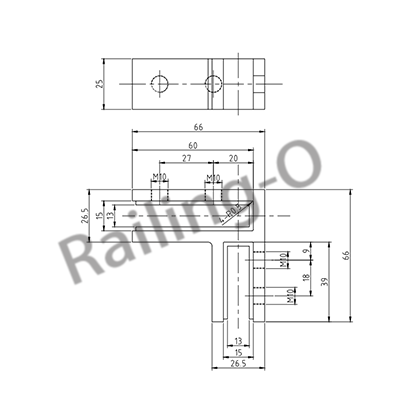 GLASS CLAMP 90˚ CORNER