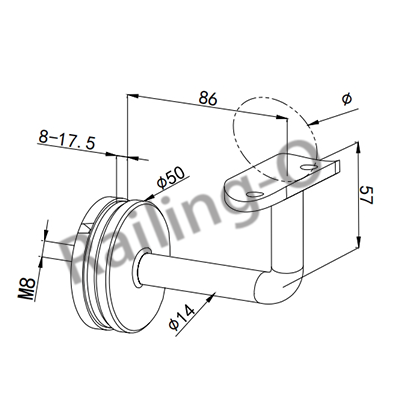 Wall Glass Bracket