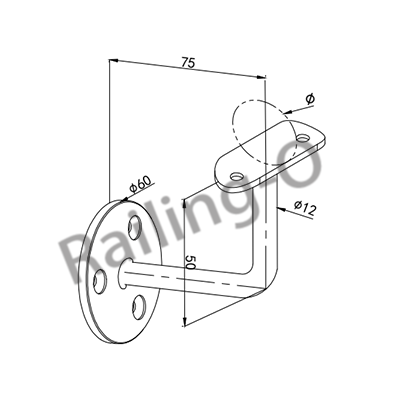 Wall Glass Bracket