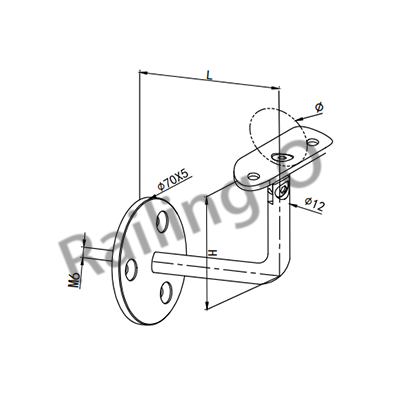 Adjustable Wall Glass Bracket