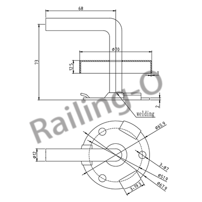 Wall Glass Bracket