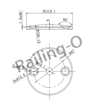 Wall Glass Bracket