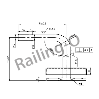 Wall Glass Bracket