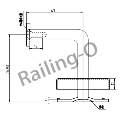 Wall Glass Bracket