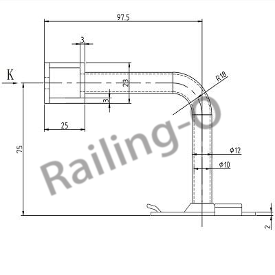 Wall Glass Bracket