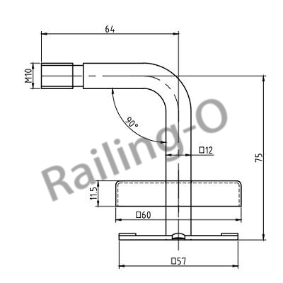 Wall Glass Bracket