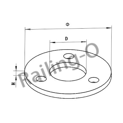 Round disc base plate