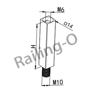 Square Handrail Support