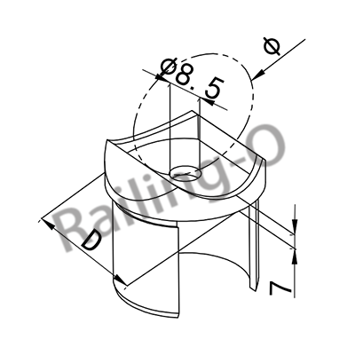 ROUND SLOTTED TUBE SADDLE