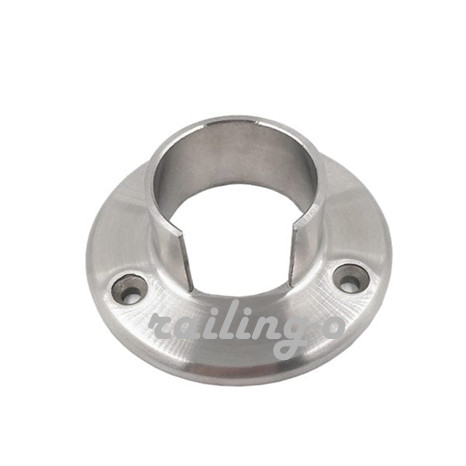 ROUND GROOVE TUBE WALL FLANGE FOR STAINLESS STEEL RAILING