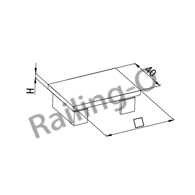 SLOT SQUARE END CAP