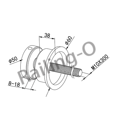 50MM OD Glass-Wall strengthen Holder