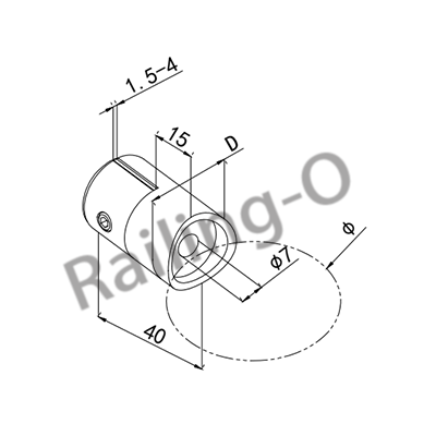 Stainless Steel Sheet Holder For Rod Railing Systems