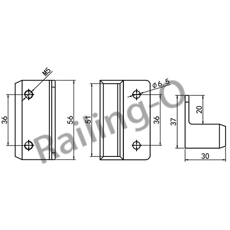 50X10MM SYSTEM BALUSTRADE MODULAR WALL TIE