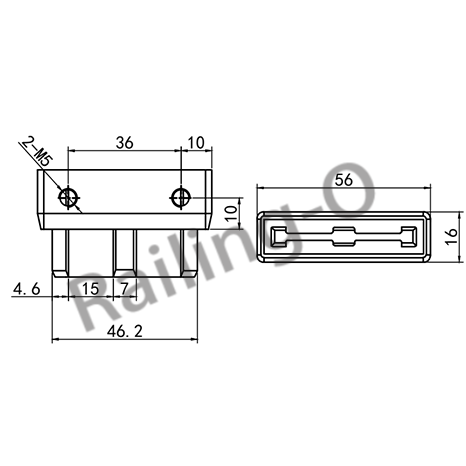 50X10MM SYSTEM  BALUSTRADE MODULAR END CAP