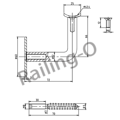 Wall Glass Bracket