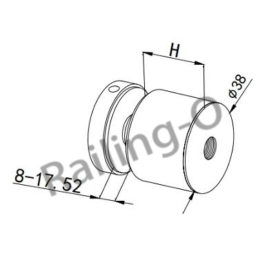 38MM OD Glass-Wall strengthen Holder