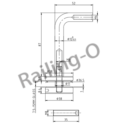 Wall Glass Bracket