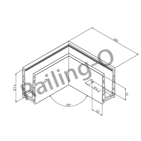 HOLLOW CORNER FOR WALL