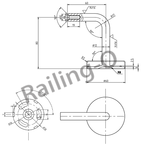 Wall Glass Bracket