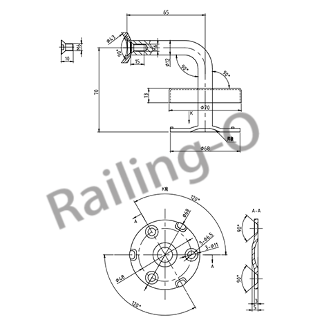 Wall Glass Bracket