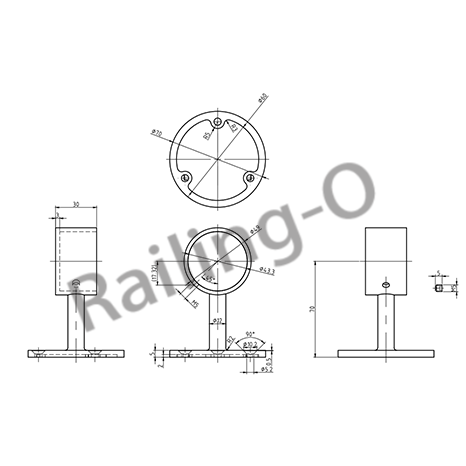 Wall Glass Bracket