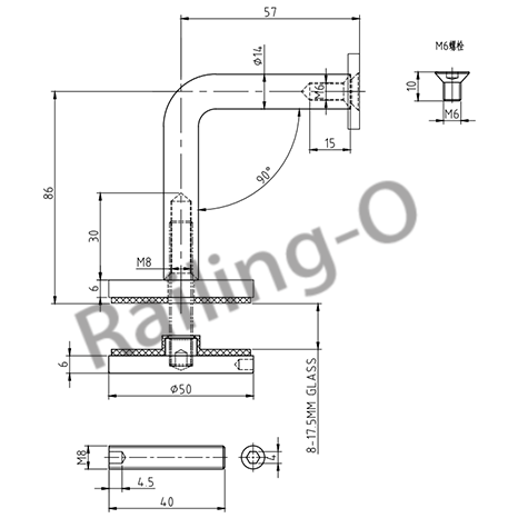 Wall Glass Bracket