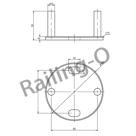 Wall Glass Bracket