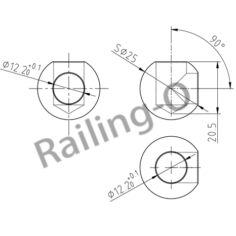 Slip-on hollow ball