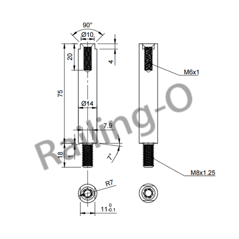 Handrail support