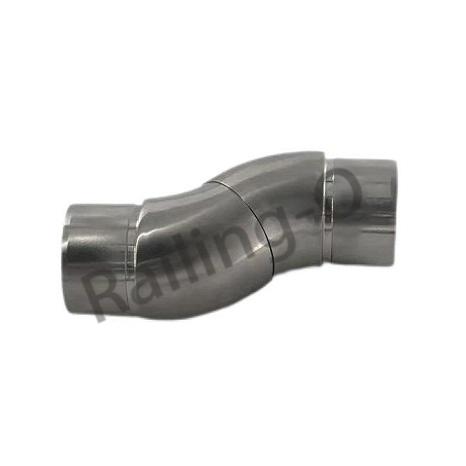 Flexible connector for stainless round handrail