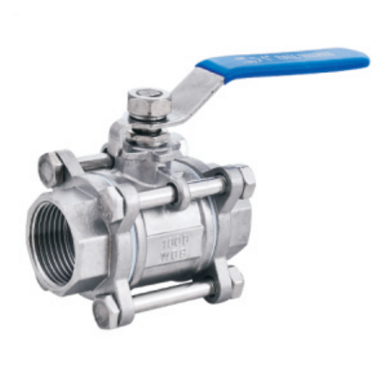 Q11F-16P Stainless steel three-piece ball valve