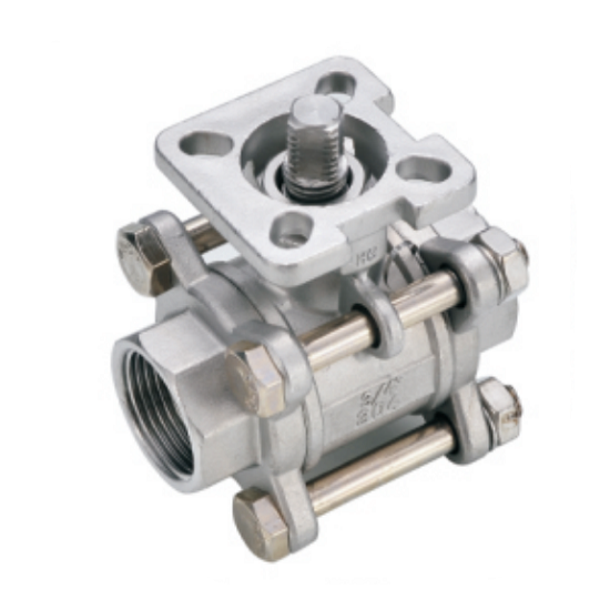 Q11F-16P three-piece high platform ball valve